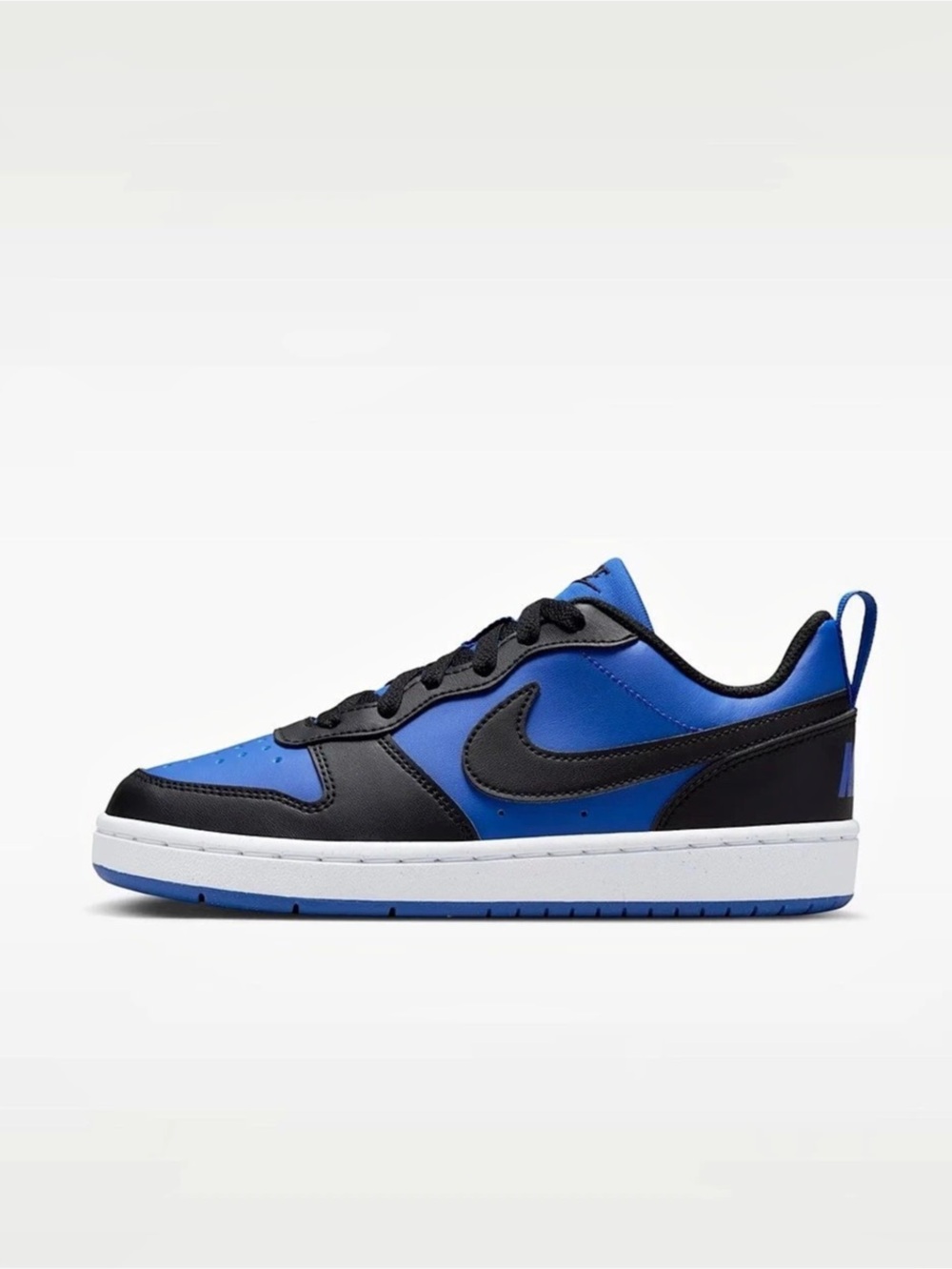 Nike Court Borough Low Recraft Color Block Sneakers Blue & Black Boys US 6Y